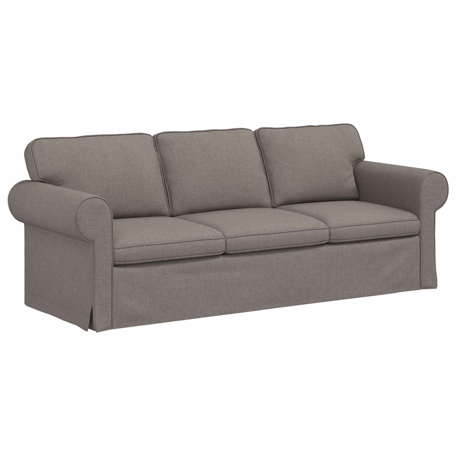 Sofa Taupe 215 X 82 X 80 Cm Fabric Vidaxl