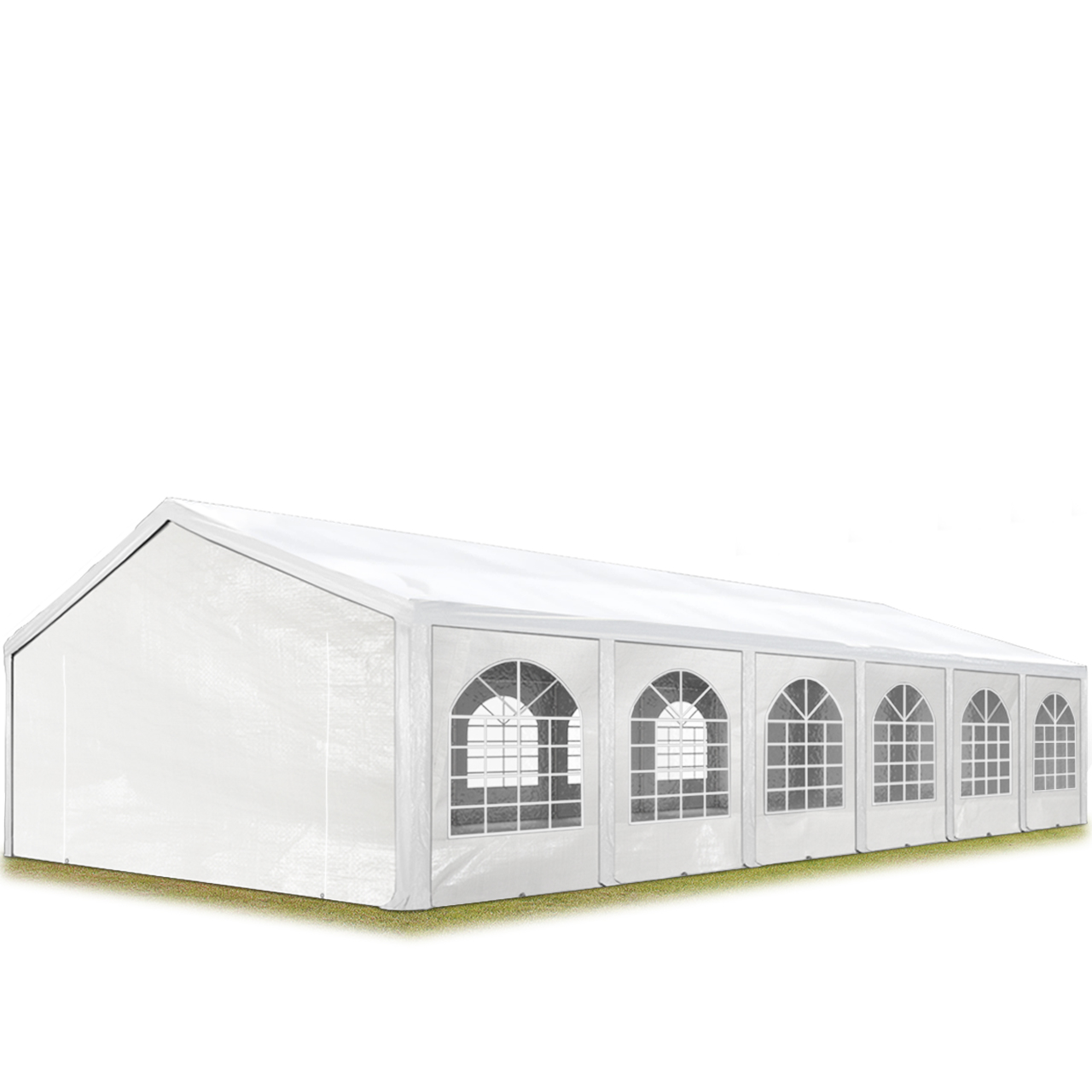 Carpasol Excellent Marquee 6x12 M With Strong Pe 450 N Tarpaulin Party Tent With Fully Galvanised & Bolted Steelframe White