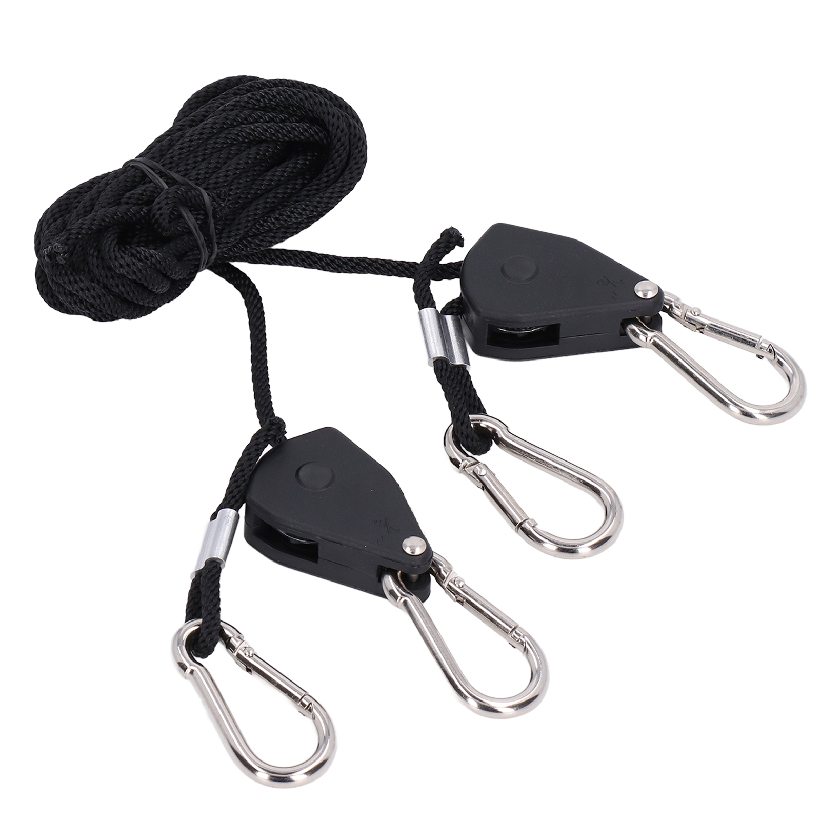 Crochet à cliquet métal 1/8, tendeur à corde réglable pour suspension, lot de 2