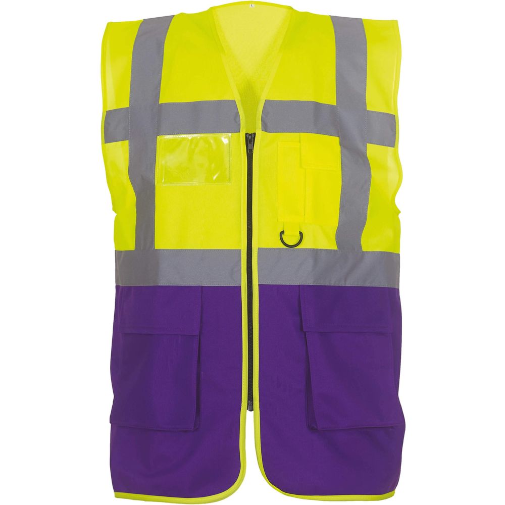 Gilet Multifunzione Yoko Ad Alta Visibilit Giallo Viola Xl