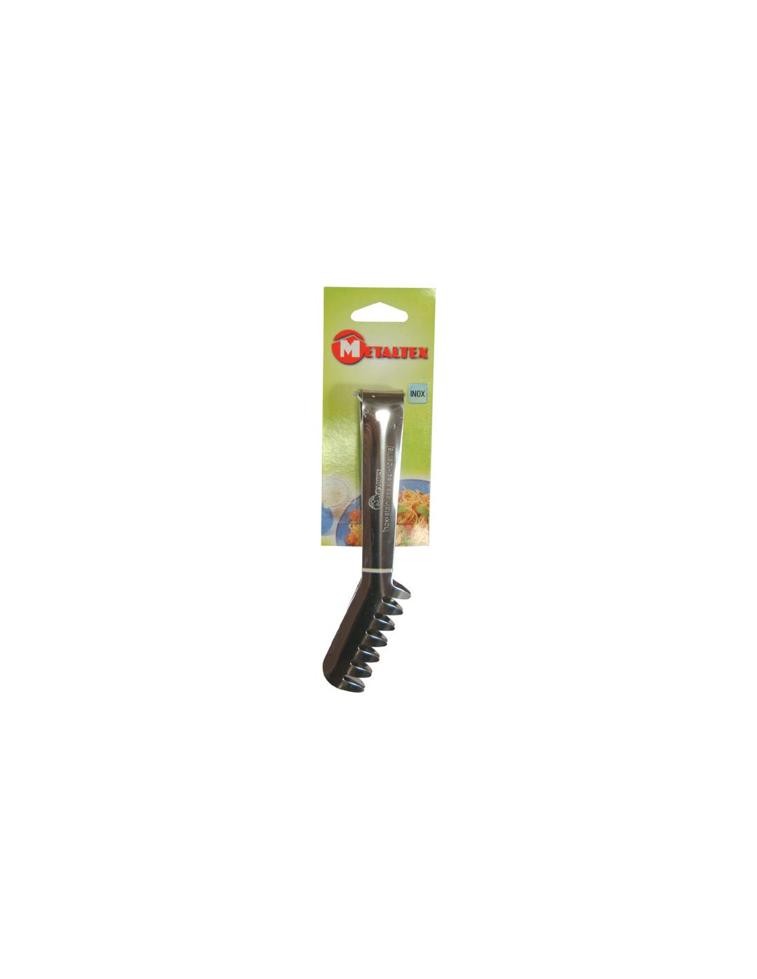 METALTEX Spaghettizange aus Edelstahl 20 cm silber - Image 2