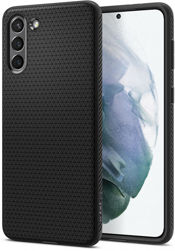 Spigen Liquid Air™ Backcover für das Samsung Galaxy S21 - Schwarz - Bild 3