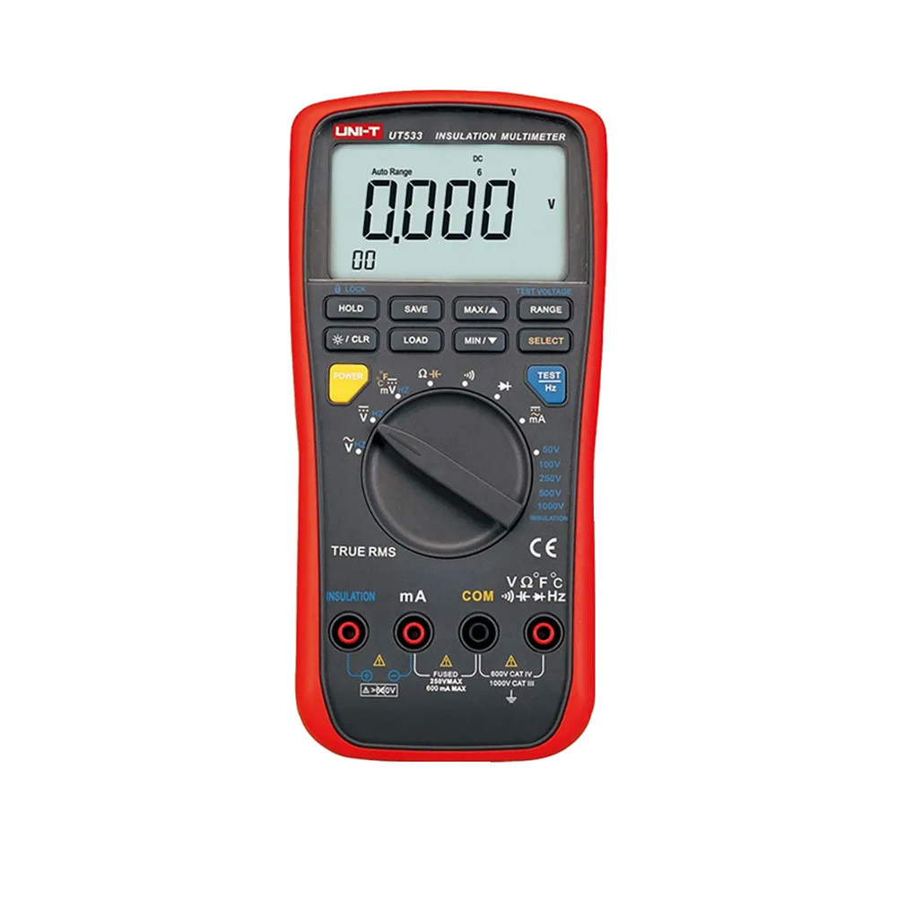 Uni-T Schwarz Multimeter, Ut533 Multimeter - T23h8 (Cat Iii 1000V, Cat Iv 600V) - Bild 6