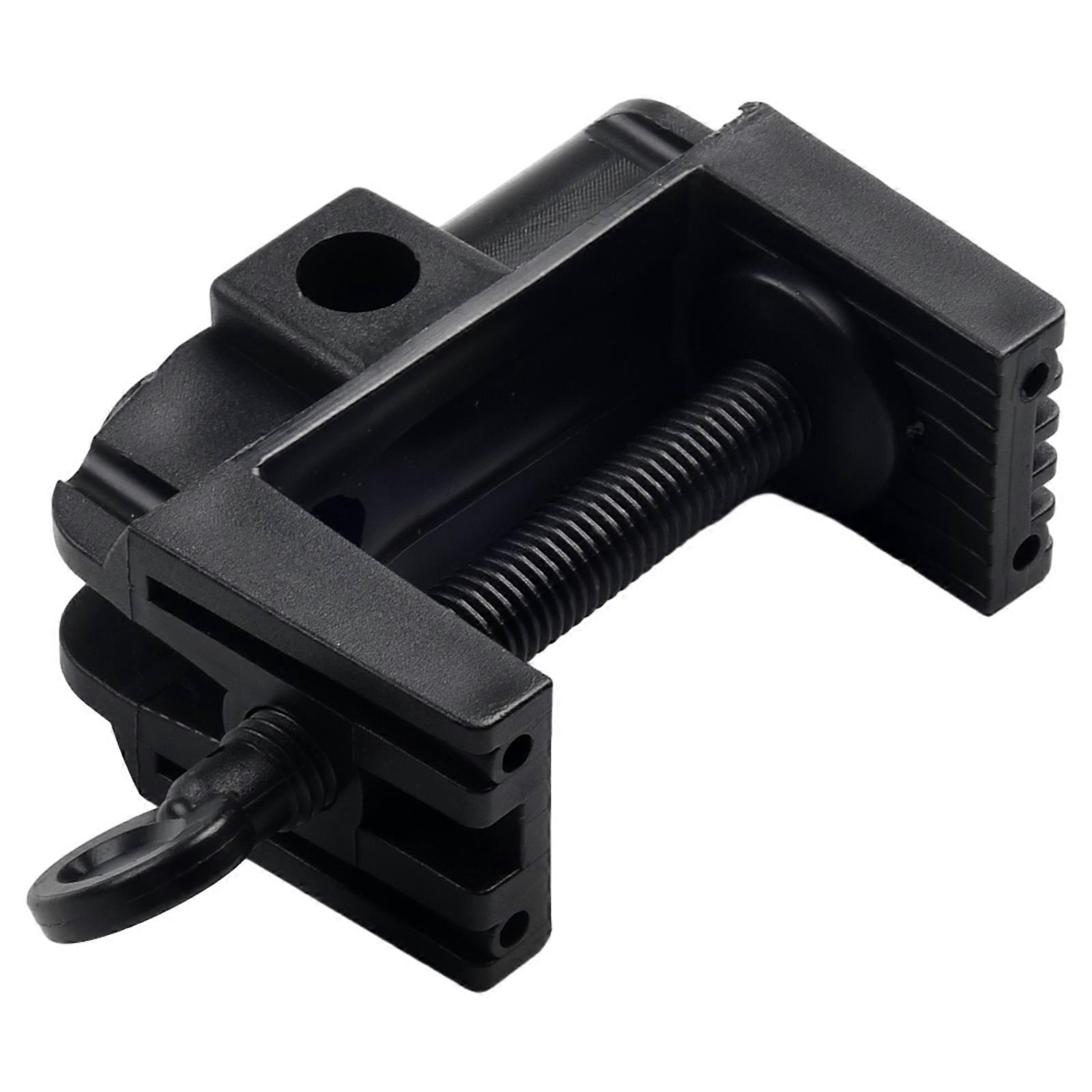 Support de fixation à pince en plastique noir, pince 1 à 52 mm, trou 13 mm, pour micro et lampe de bureau, 1 pièce