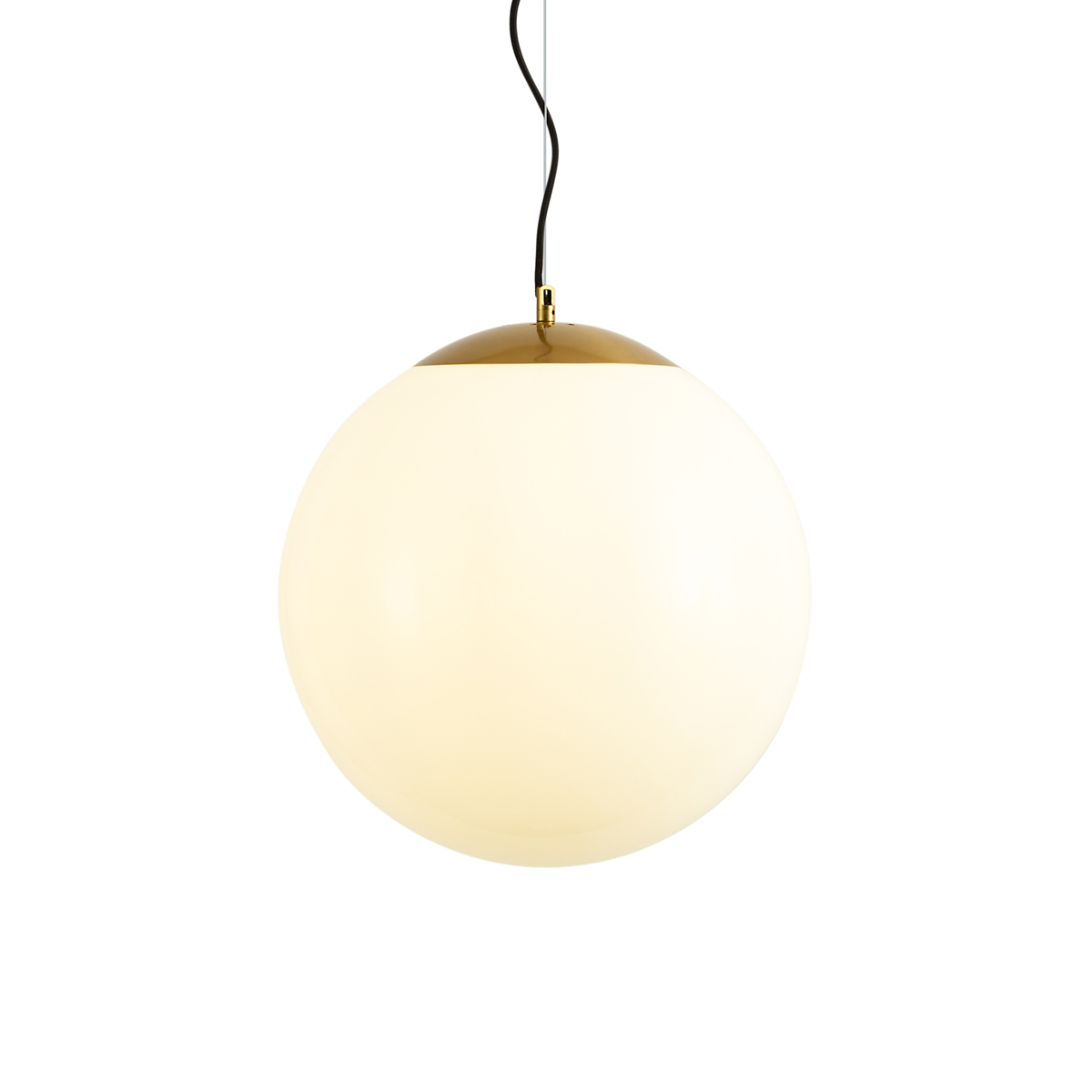 Qazqa Skandinavische Hängelampe Opalglas 40 Cm - Ball 40
