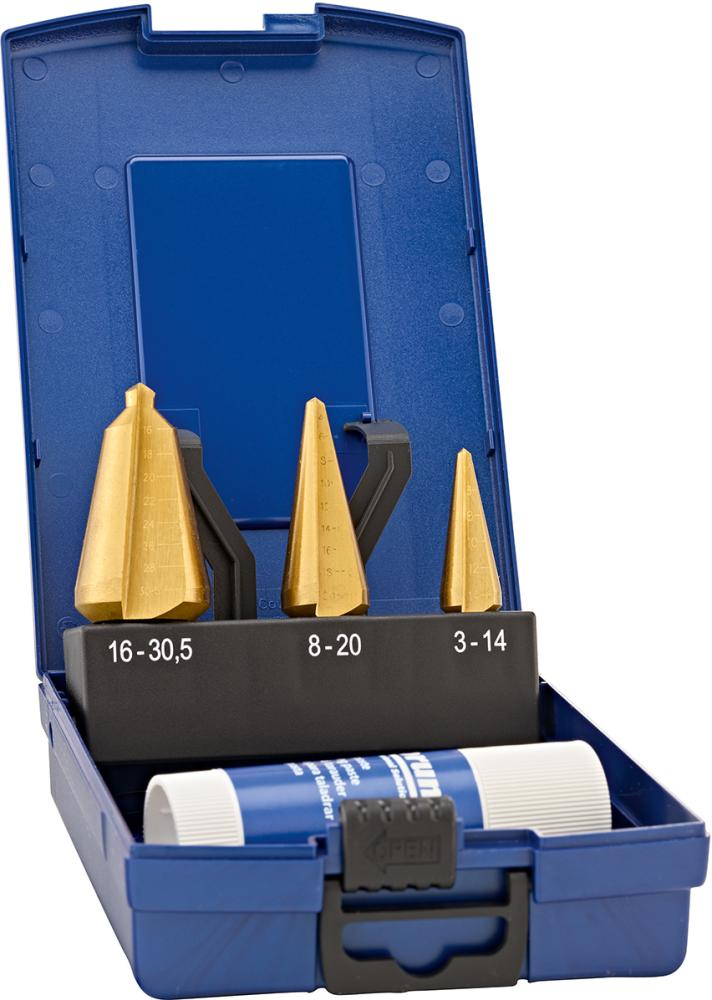 Forum Professional Solutions Silber Bohrereinsatz, Hss-Blechschälbohrer-Satz, Tin, Gerade Genutet - Bild 4