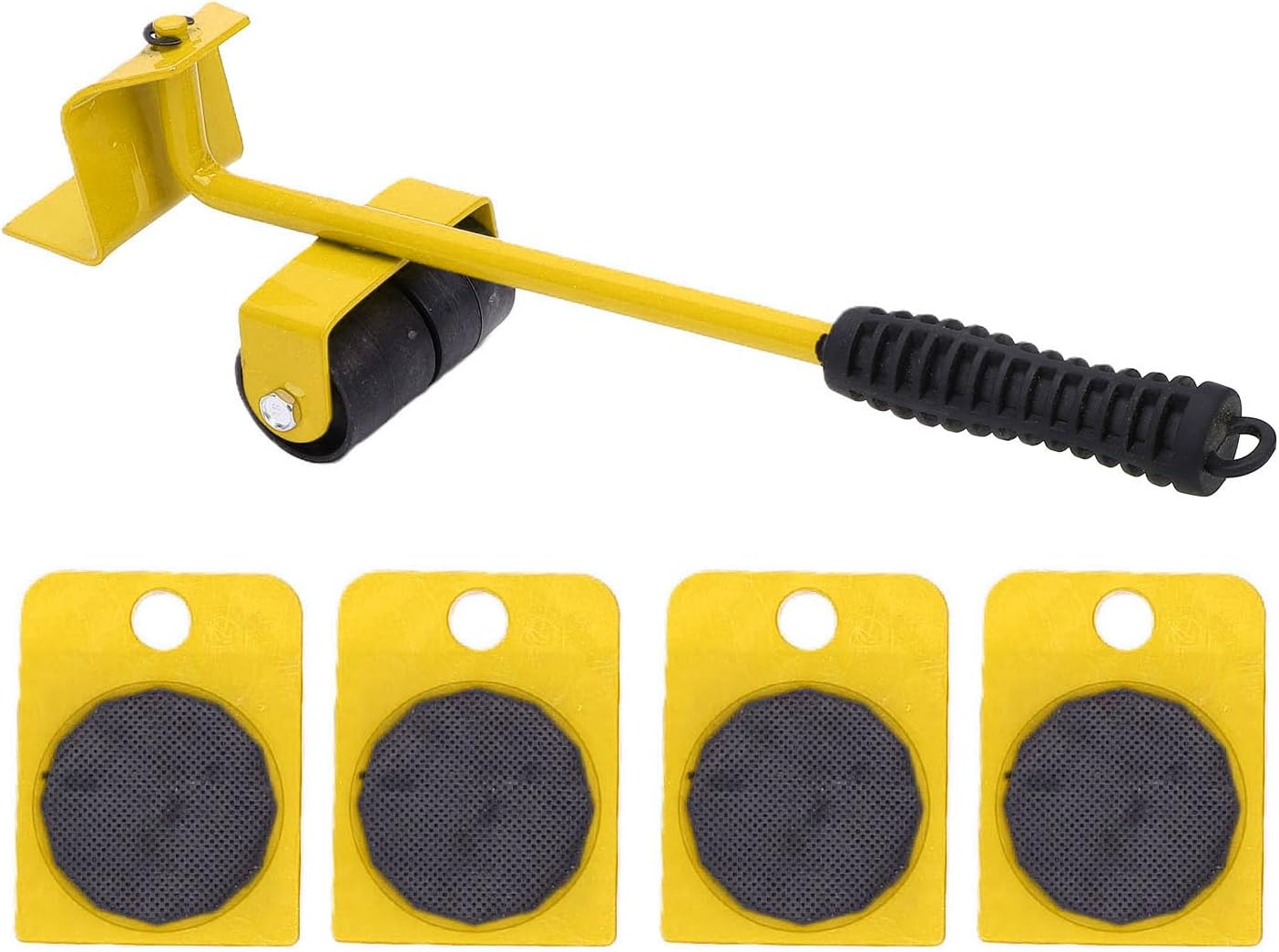Plateforme roulante en acier inoxydable pour meubles, 4 roues