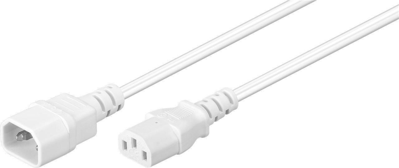 Microconnect Weiß -Verlängerungskabel C14-C13 3 M