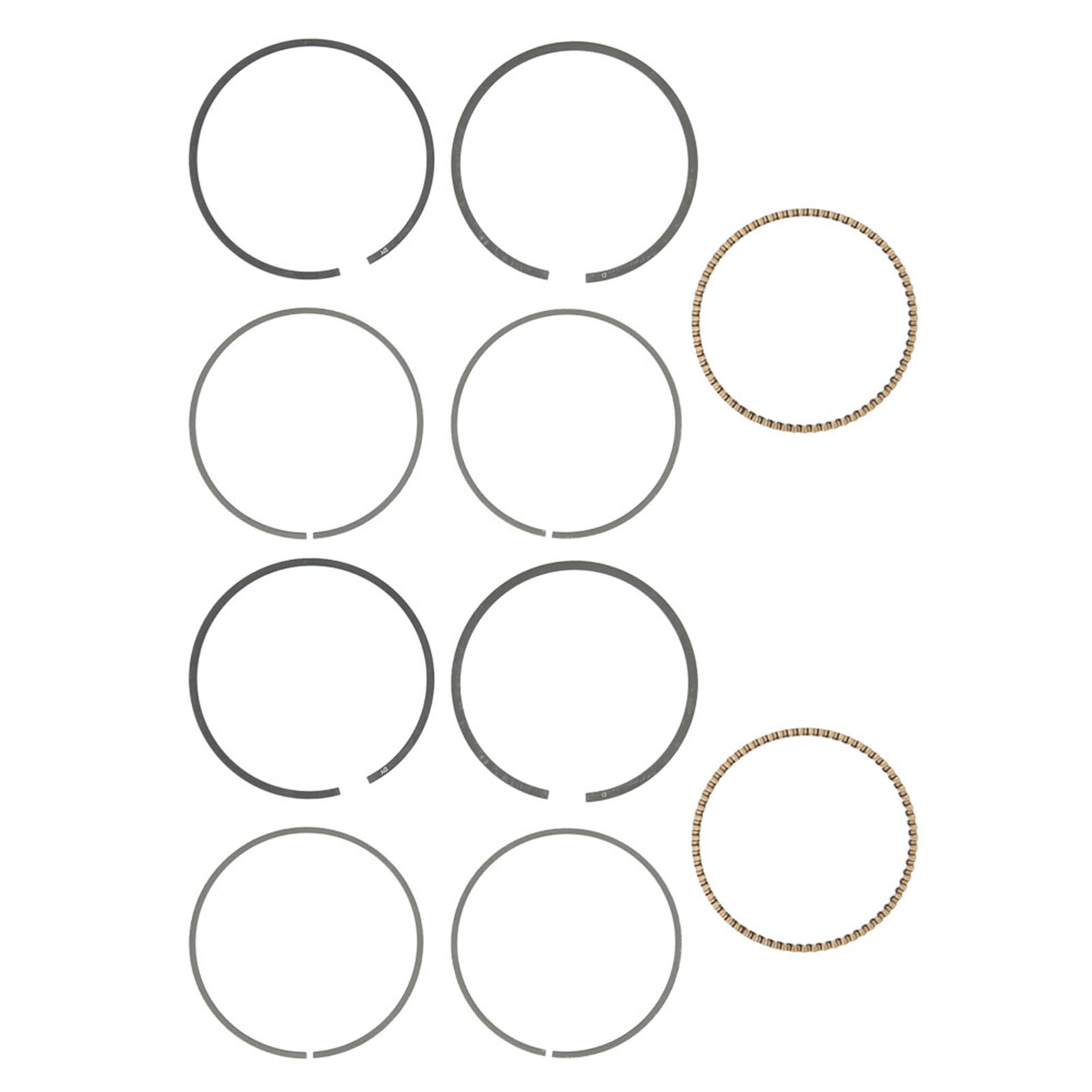 Segments de piston pour moteur essence 168F, fer, 1,5 mm, lot de 2 jeux