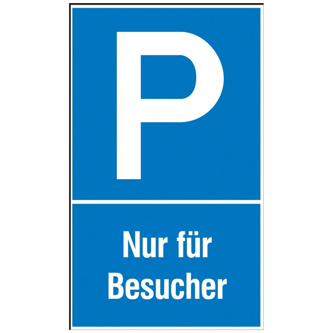 Format Weiß Parkplatzs. Nur F. Bes. Aluminium Geprägt