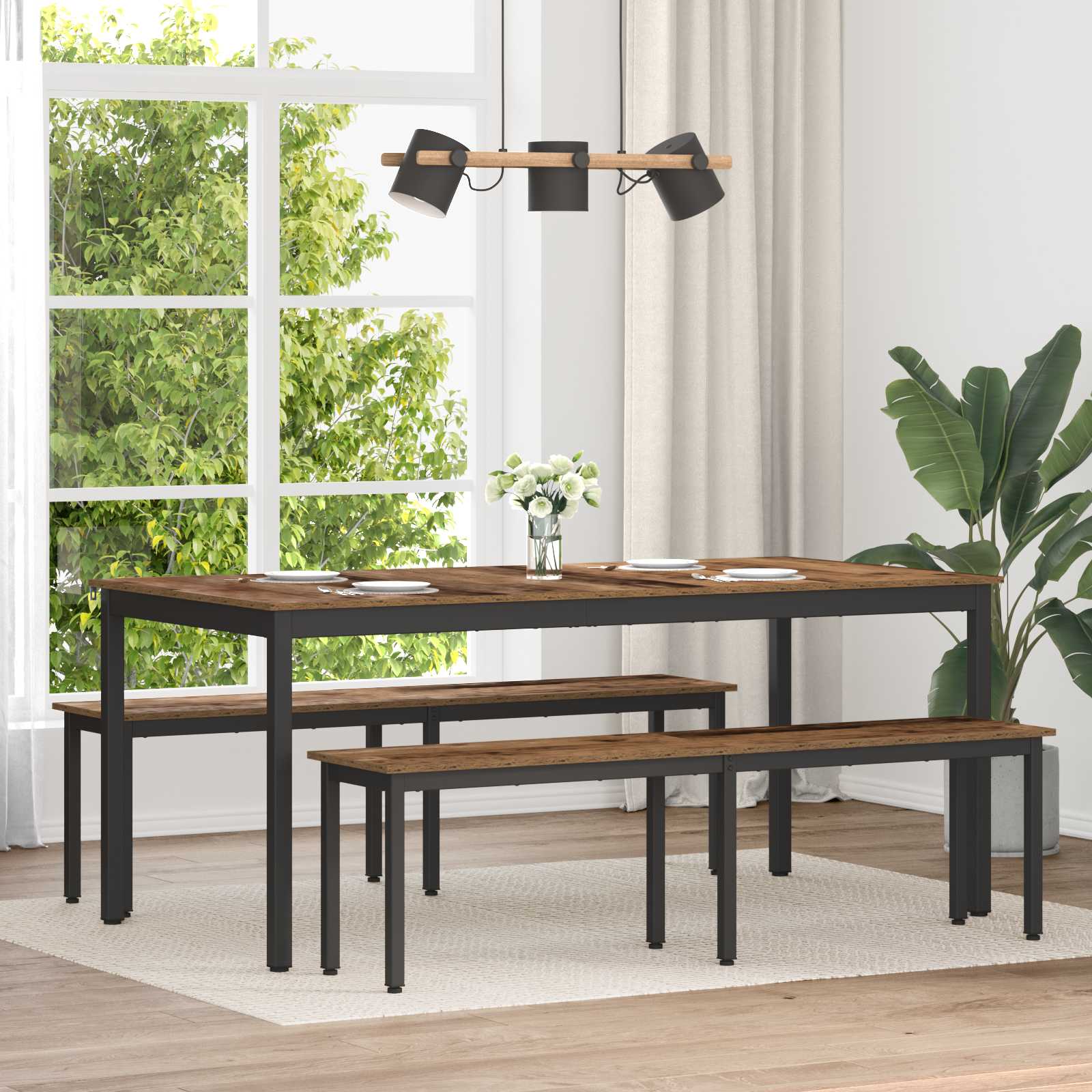 Bench Old Wood 160 X 35 X 45 Cm Engineered Wood Vidaxl