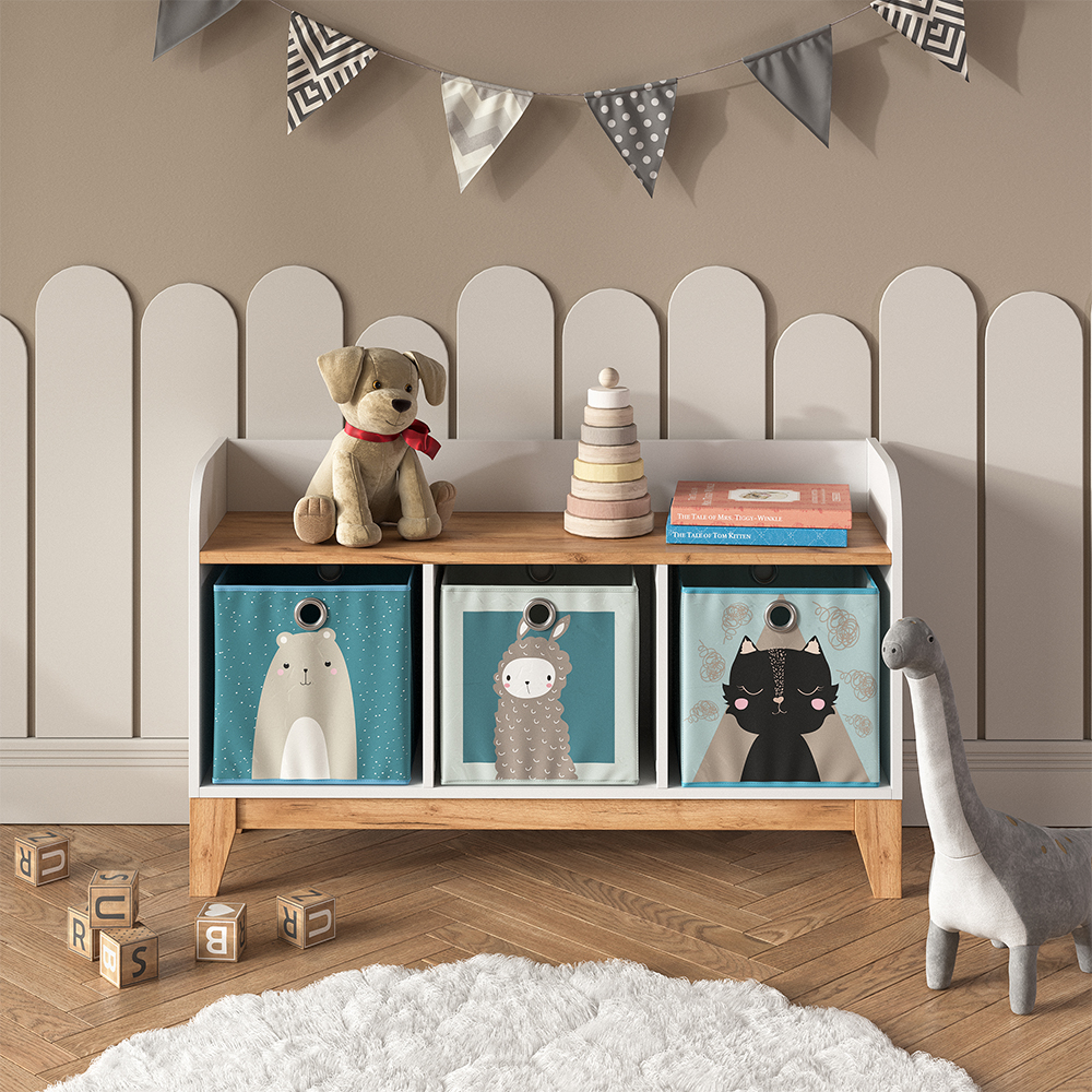 Kindersitzbank Malia, Weiß/artisan, 107.2 X 63.8 Cm, Vitalispa
