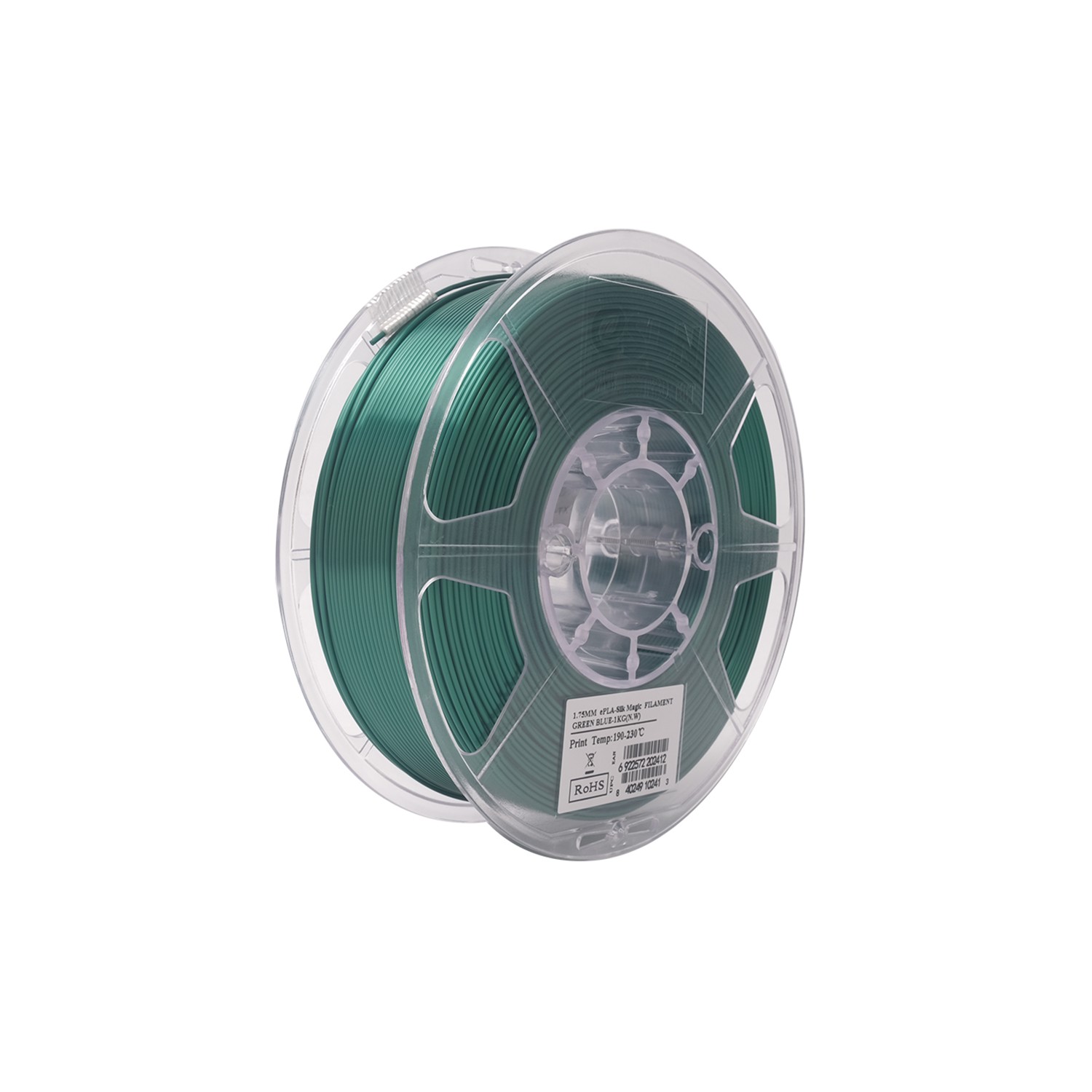 Coco Esun Pla-silkmagic Filament, 1.75mm, 1000g Esun Pla-silk Magic Filament 1.75mm 1000g Green-blue