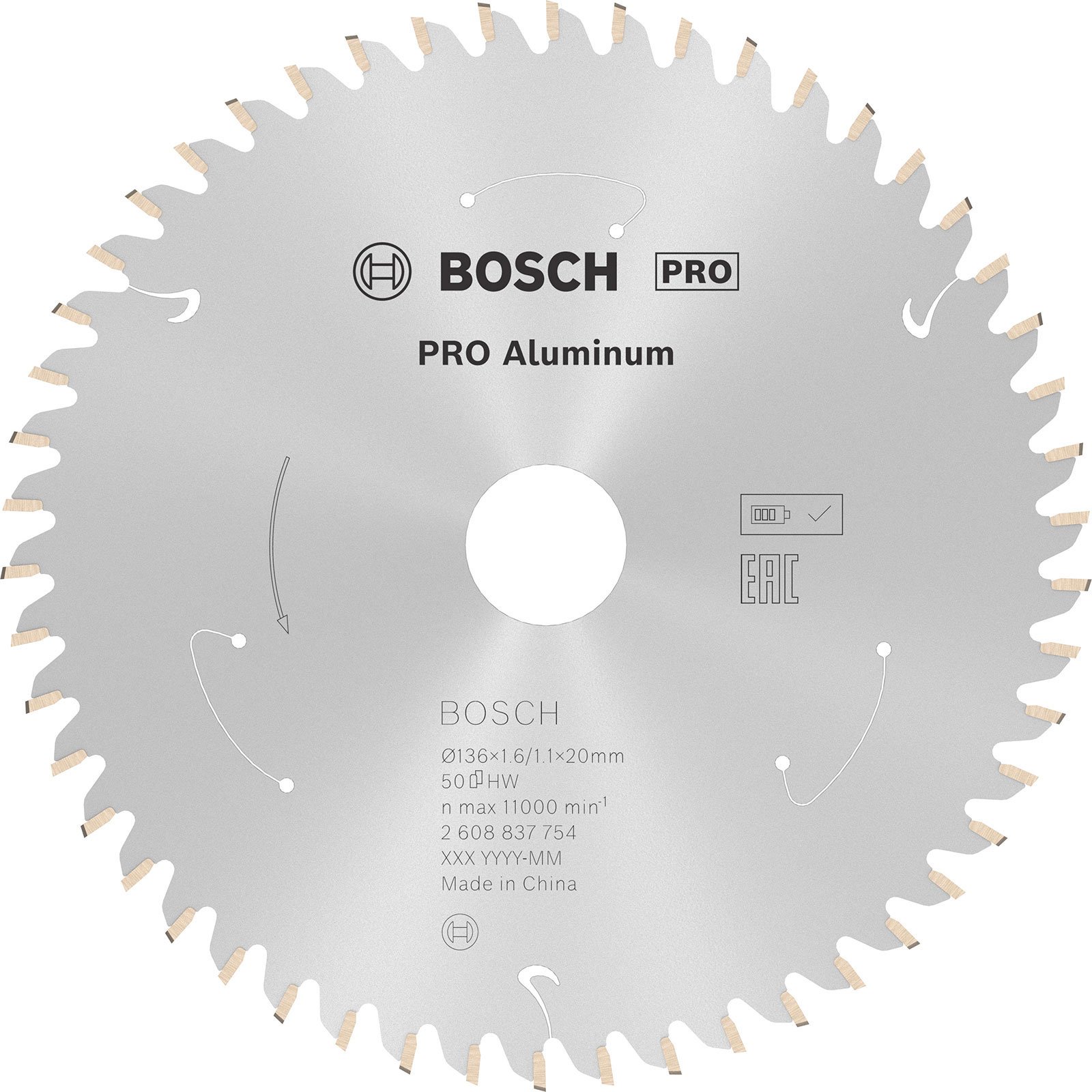 Lame de scie circulaire pour aluminium, Ø136 mm — photo de l’offre ManoMano