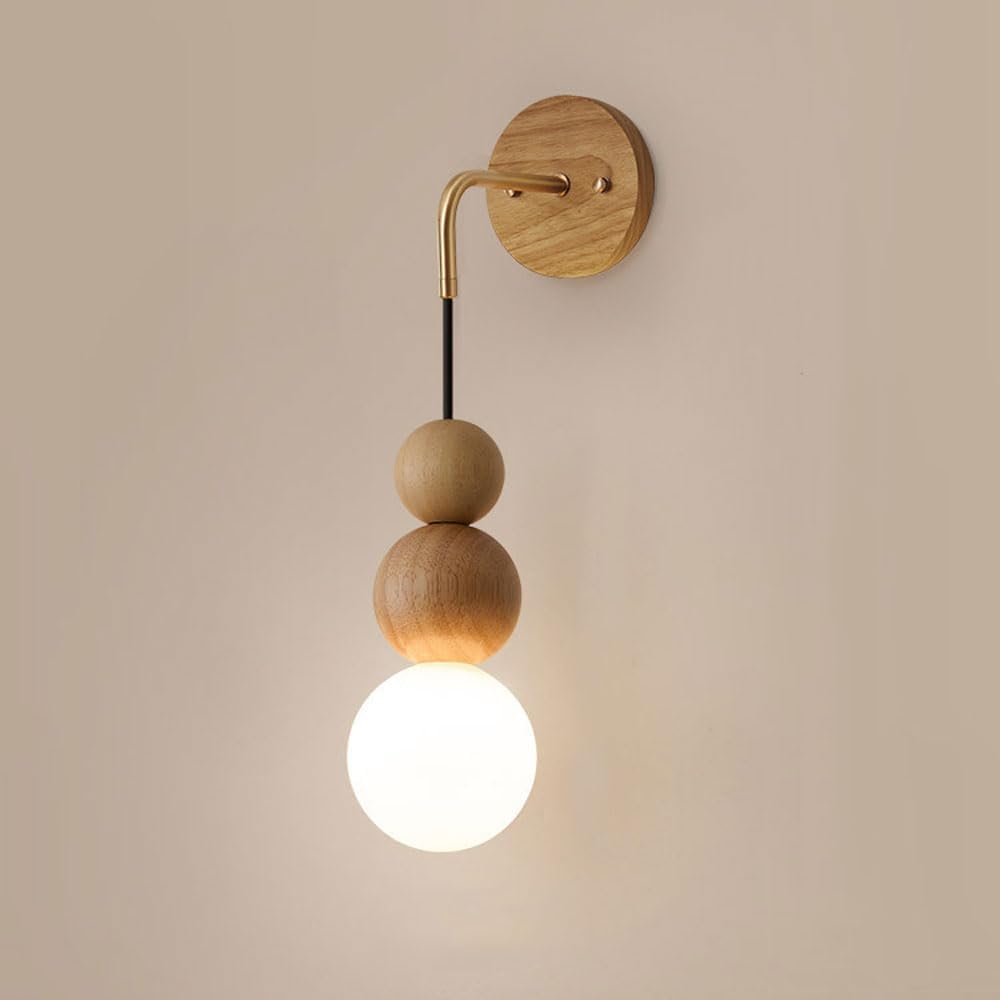 Lampe À La Maison Décoration Japonais Bedside Au Milieu Du Siècle Micère Wabi Sabi Coube À Chambre Moderne Vanité Murm(avec Source Lumineuse)