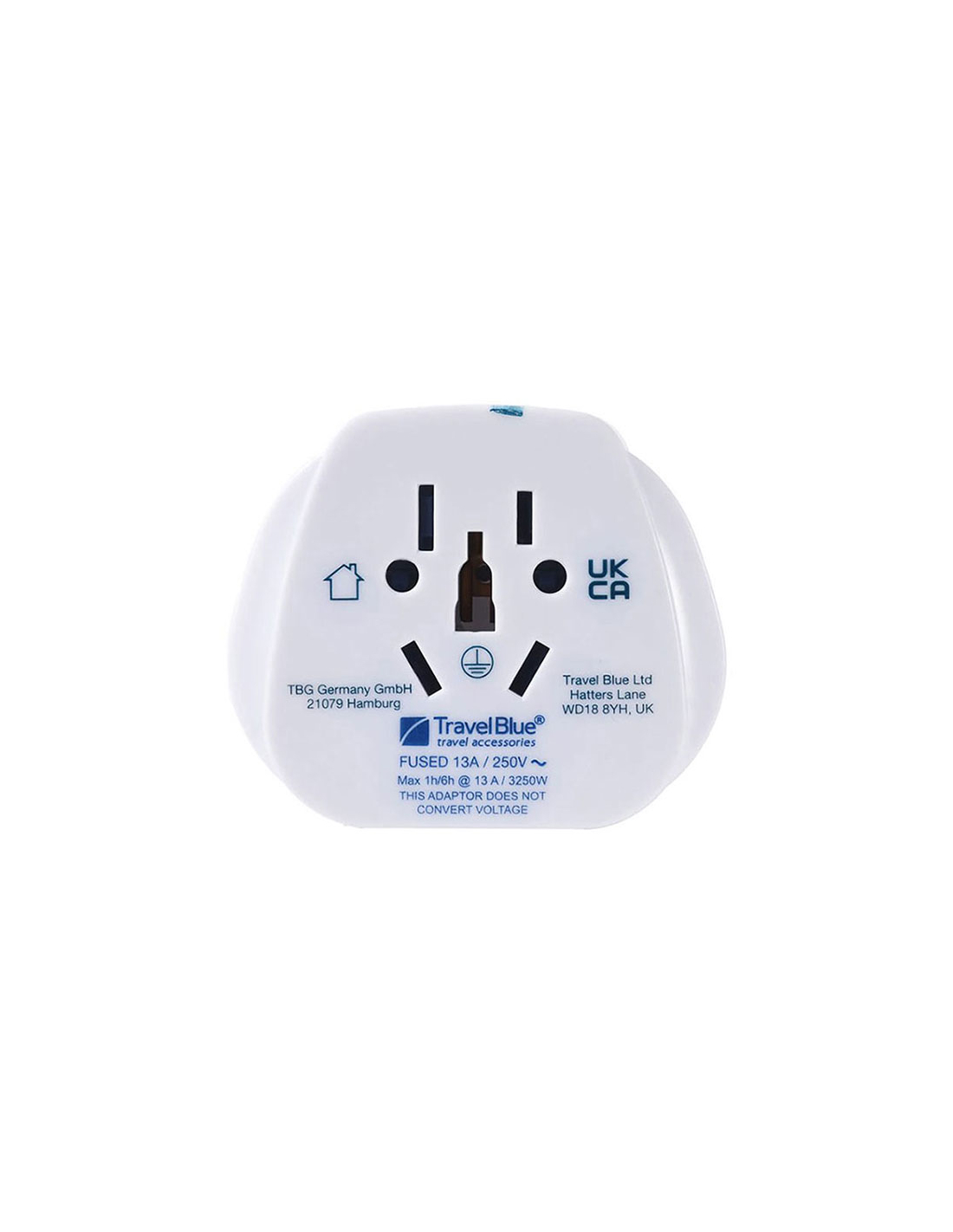 Tech Weiß Weltweiter Mehrfacheingangs-Auf-Uk-Stecker-Ausgangsadapter Tb-904 Travel Blue