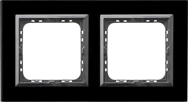 Ospel Impresja Doppelrahmen Schwarz 11 X 21,5 Cm