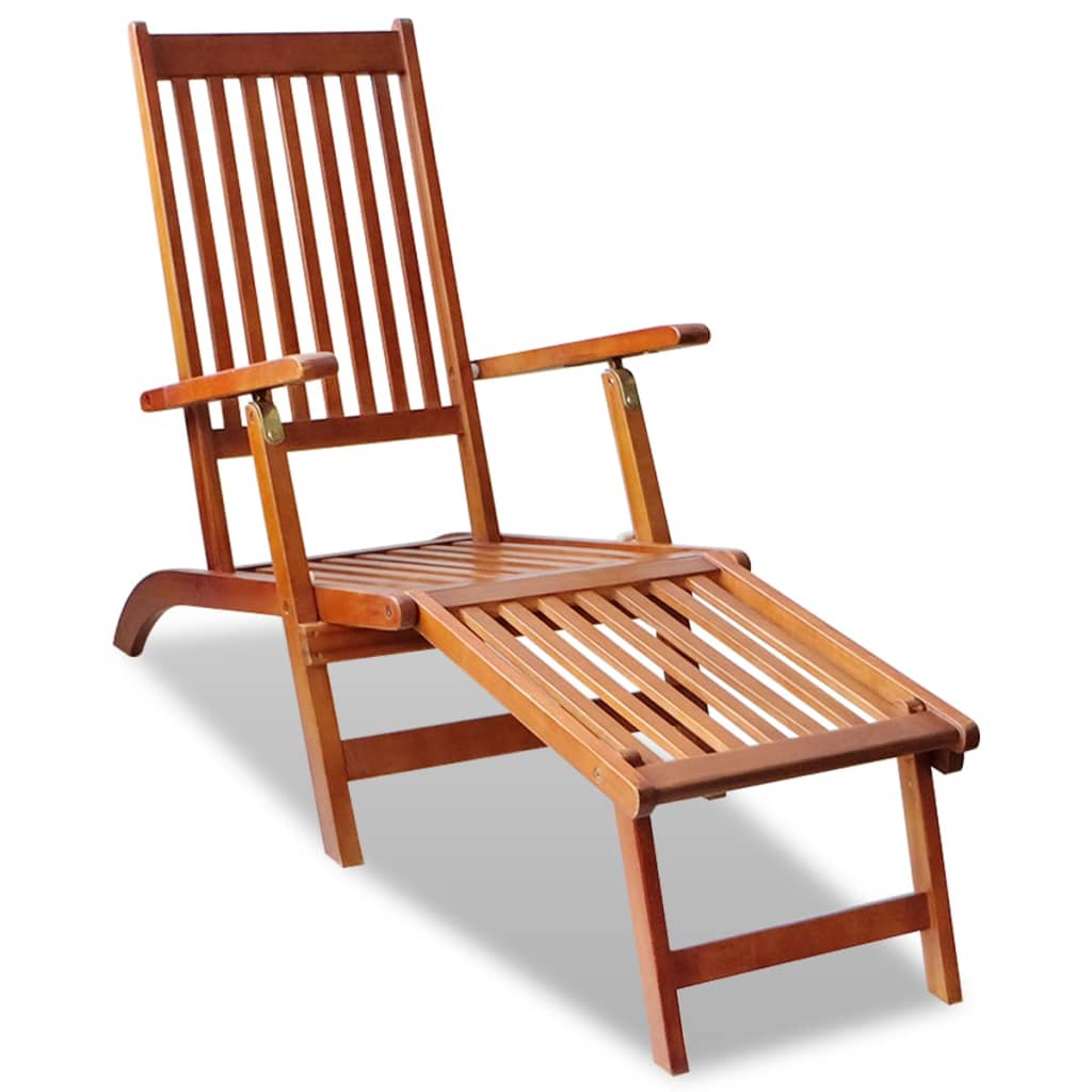 Vidaxl - Chaise De Terrasse Avec Repose-pied Bois D'Acacia Solide