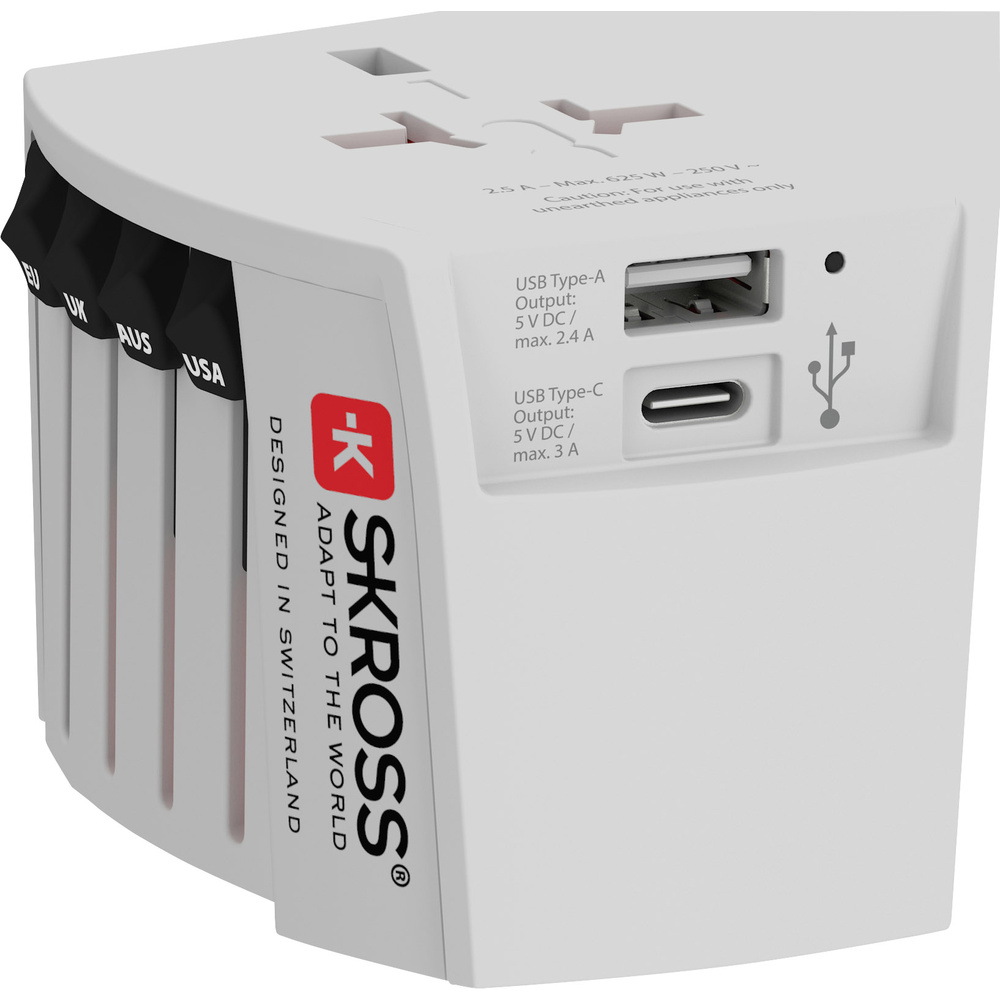 Skross Weiss Reiseadapter, Muv Usb (Ac) - Bild 3