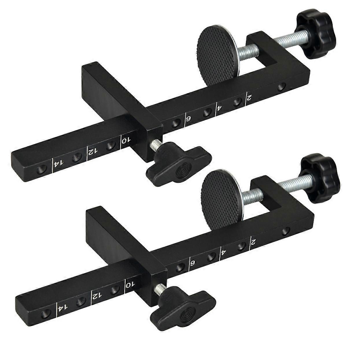Serre-joint réglable type G en aluminium, ouverture 143 mm, lot de 2