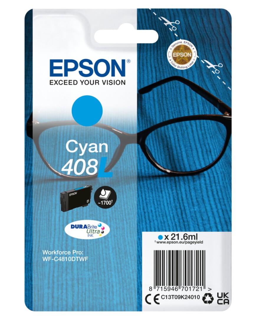 Epson Original 408L (C13t09k24010) Tintenpatrone Cyan - Bild 9