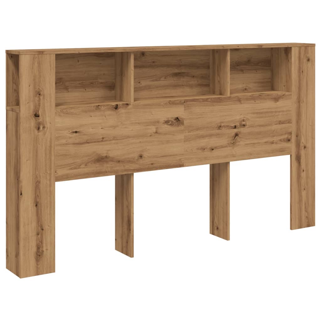 Armoire De Tête De Lit Chêne Artisanal 180x18,5x102,5 Cm - Vidaxl