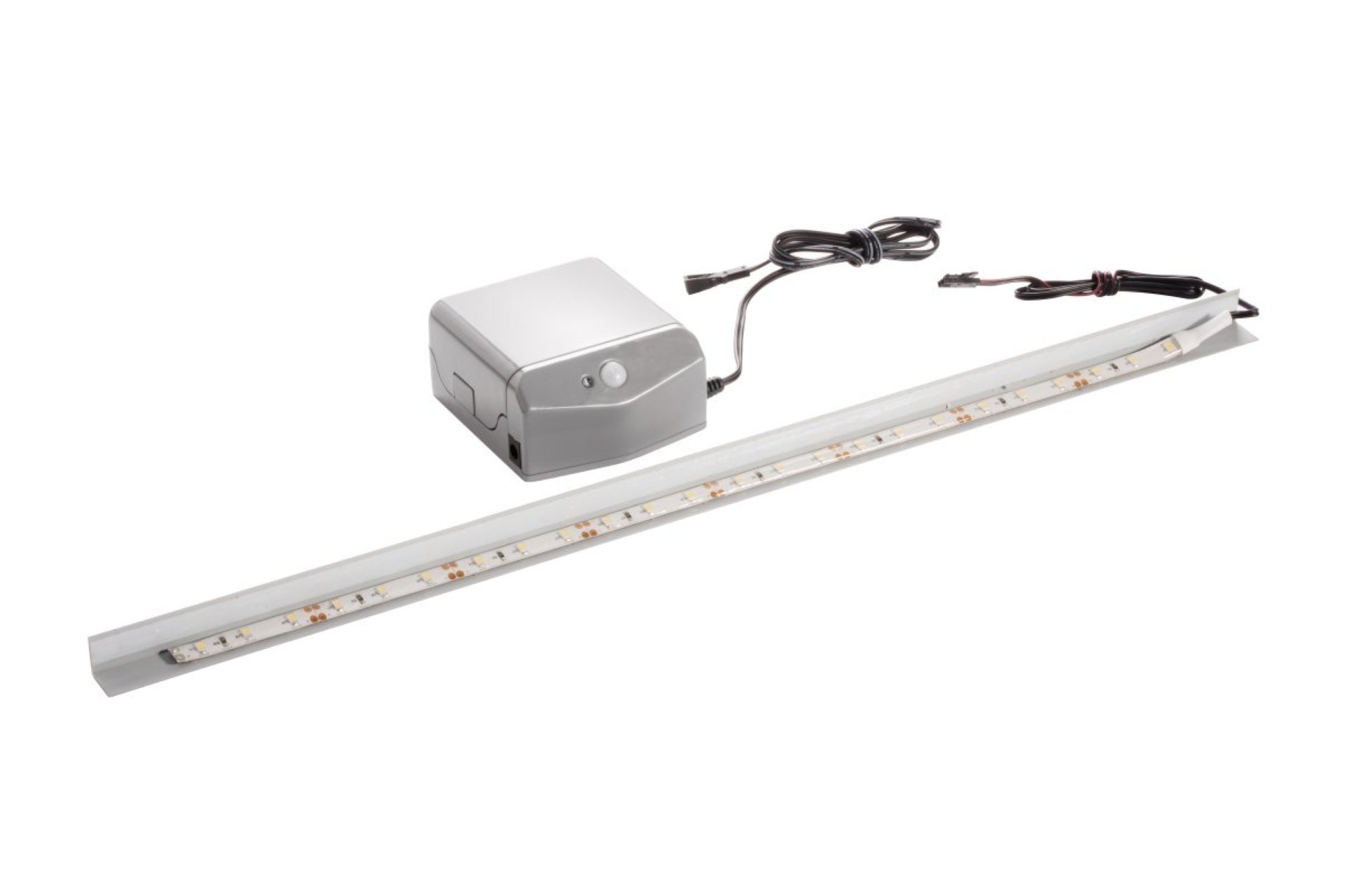 Led-waschbeckenbeleuchtung Mini Einbau-set / Maße: Ca. 45 Cm Breit / Batteriebetriebenes Backlight Mini Für Glasbecken / Hochwertiges Led-band Für Waschtisch Aus Glas / Inklusive Batterien' - Fackelmann