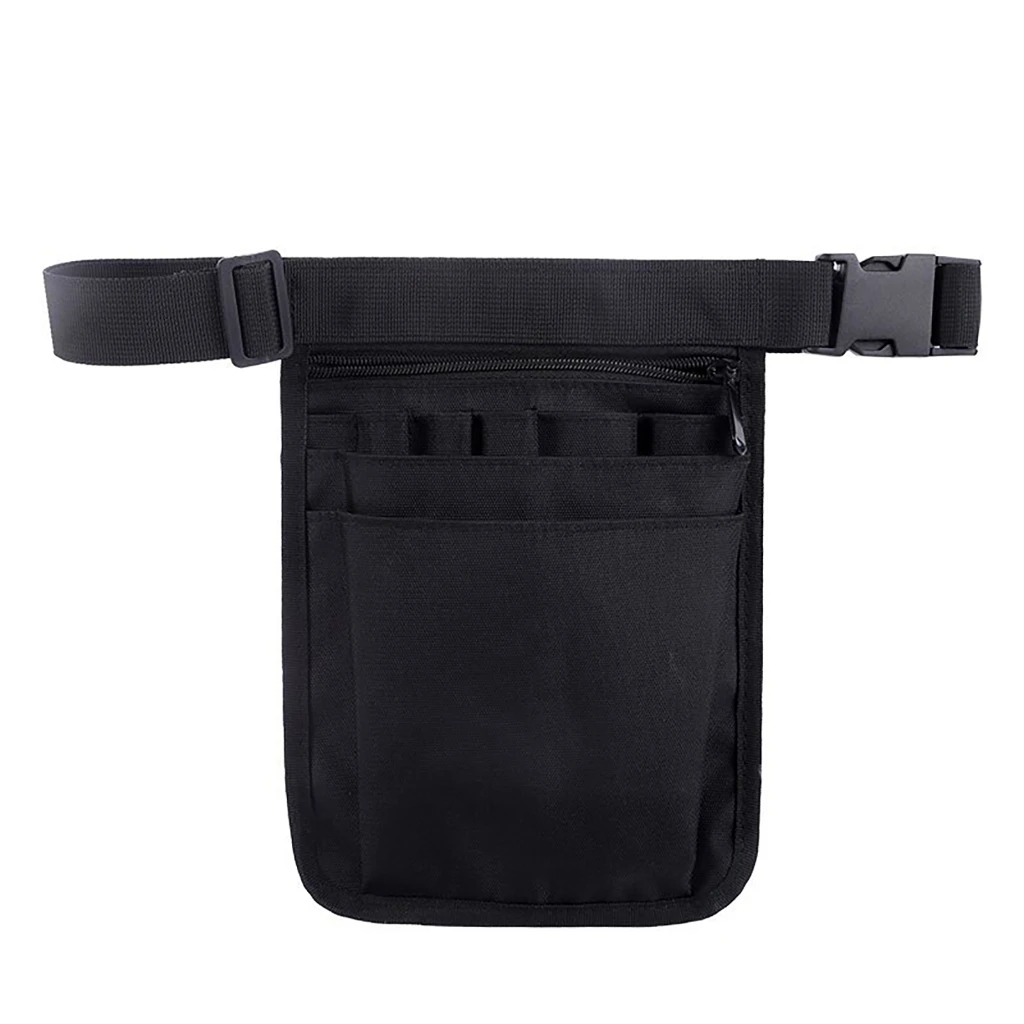 Ceinture porte-outils avec organiseur, sac 25 x 18 cm en tissu Oxford et nylon, 9 poches, noir
