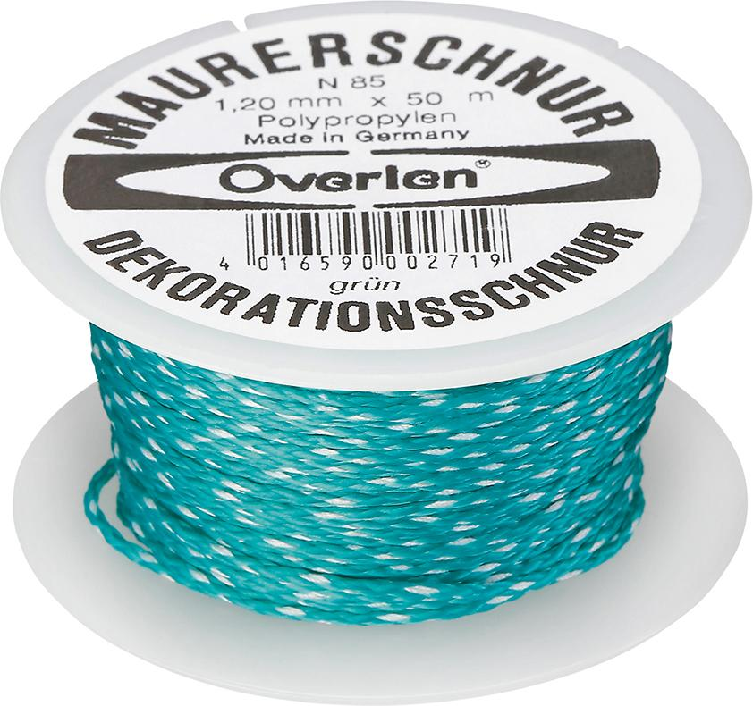 Overmann Grün - 008501200200500Aa Maurerschnur Länge 50 M Ø 1,2 Mm 25 Kg Polypropylen