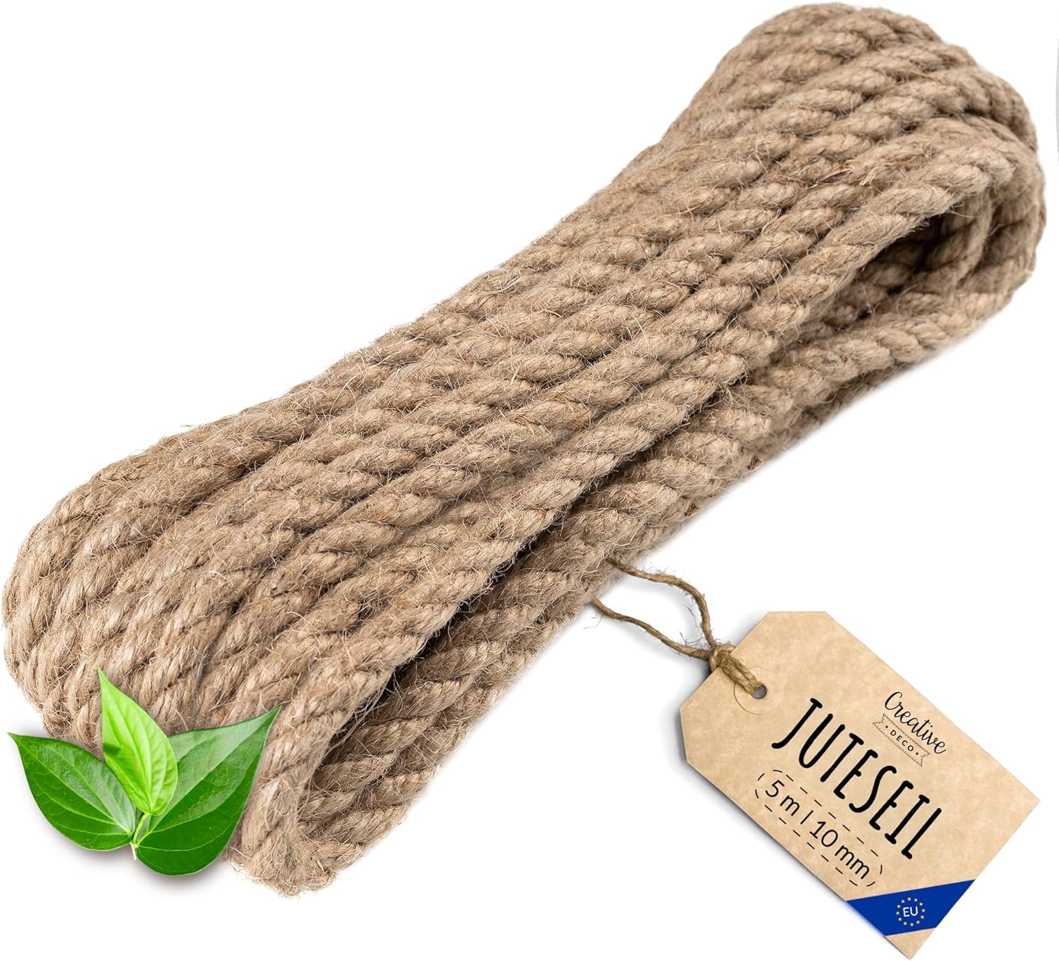 Juteseil Natur Robust & Langlebig Für Diy & Deko 5 M X 10 Mm