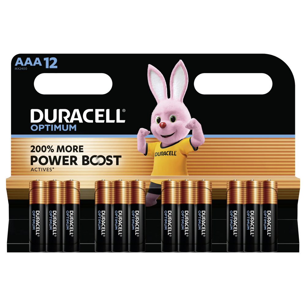 Duracell Optimum Micro (Aaa)-Batterie Alkali-Mangan 1.5 V 12 St.