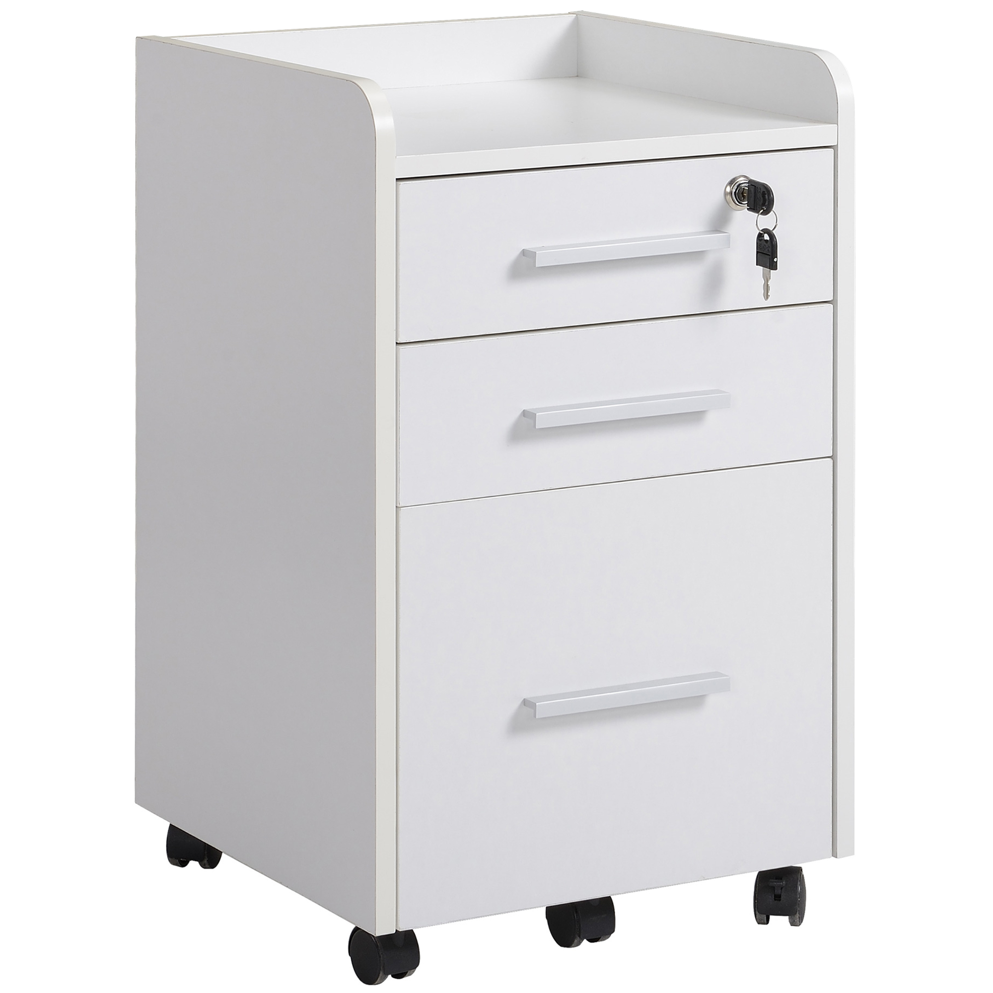 Caisson De Bureau Rangement Bureau Sur Roulettes 3 Tiroirs 1