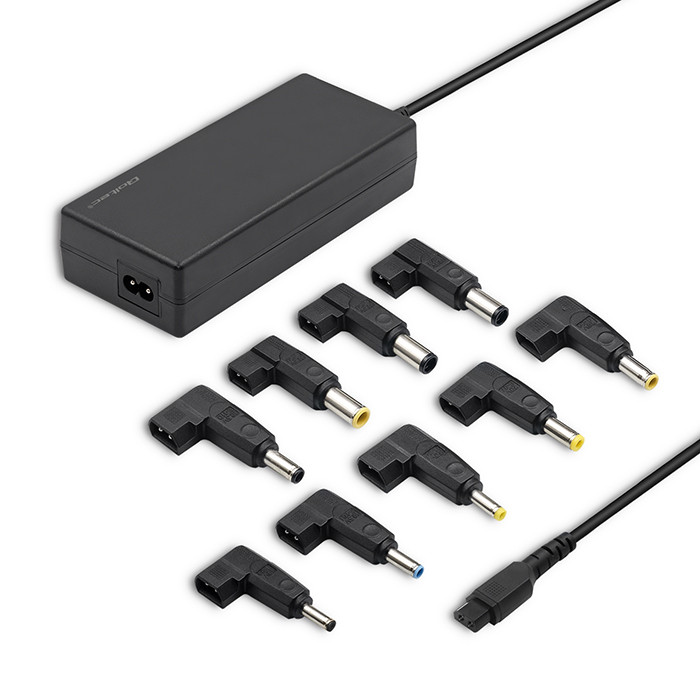 Qoltec Universal-Laptop-Netzteil 90W Automatisch Mehrfachstecker 9 Stecker + Netzkabel