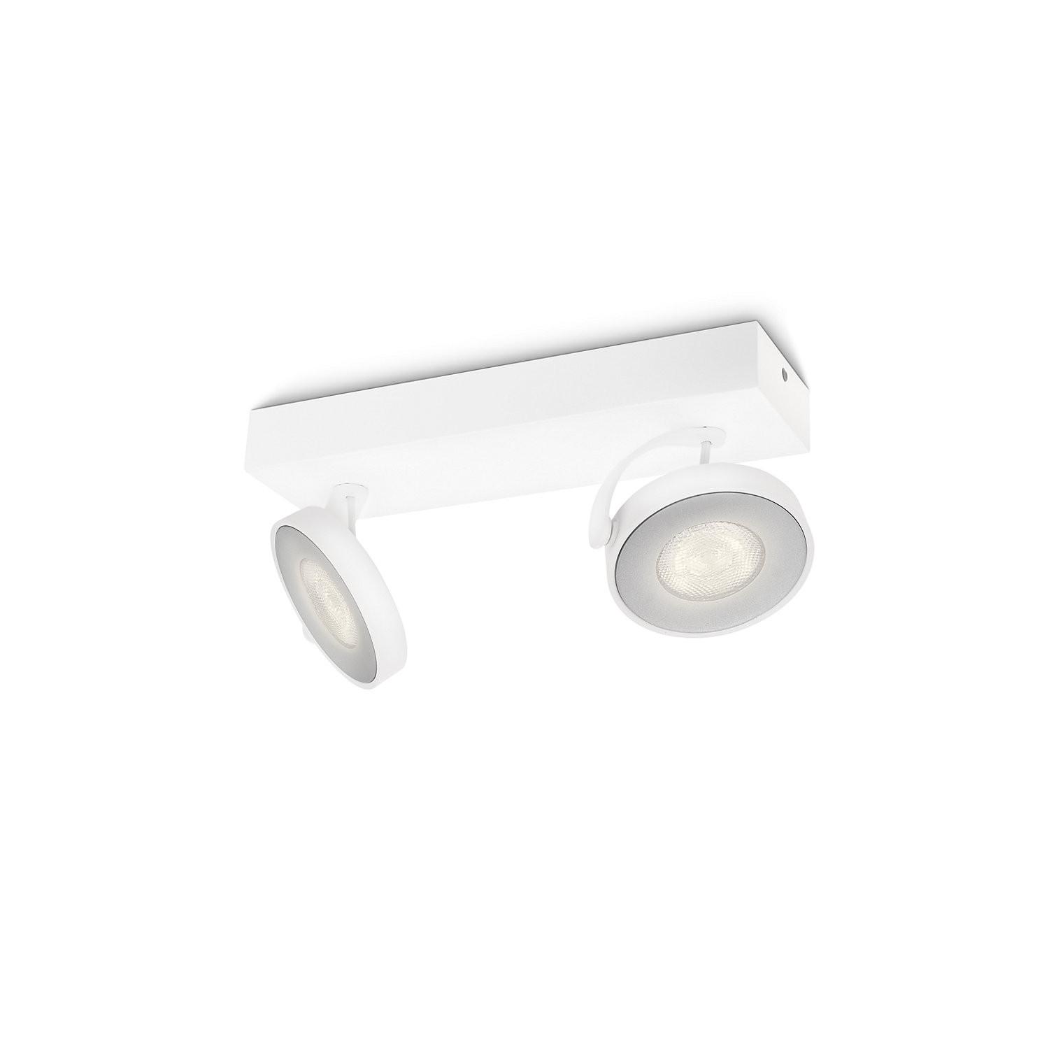 Philips Weiß Clockwork Aufbauspot Mit 2 Lichtpunkten (Weiß) - 2700K - Bild 3