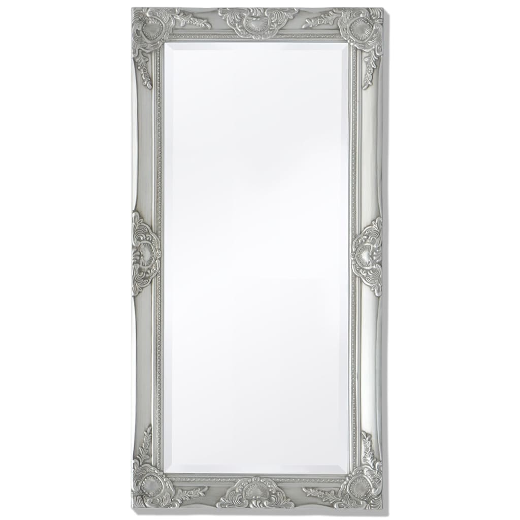 Vidaxl Miroir Mural Style Baroque 100x50 Cm Argenté