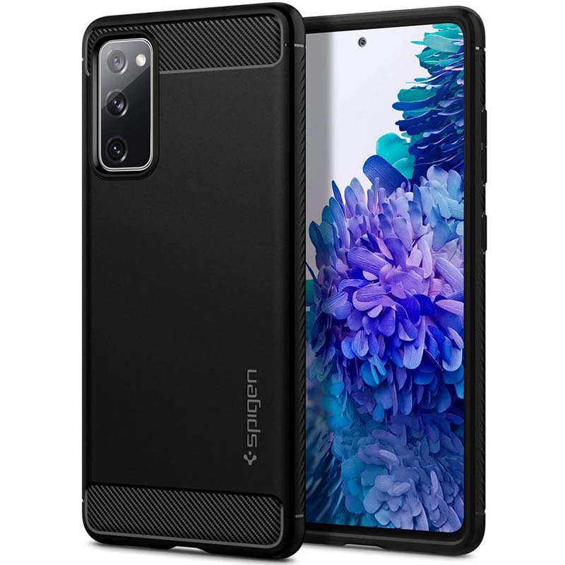 Spigen Rugged Armor (Samsung Galaxy S20 FE), Smartphone Hülle, Schwarz - Bild 4