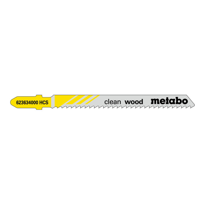 Photo de 3 Lames De Scie Sauteuse Bois Série Professionnelle 74/ 2,5 Mm Hcs 3 Pièces Metabo
