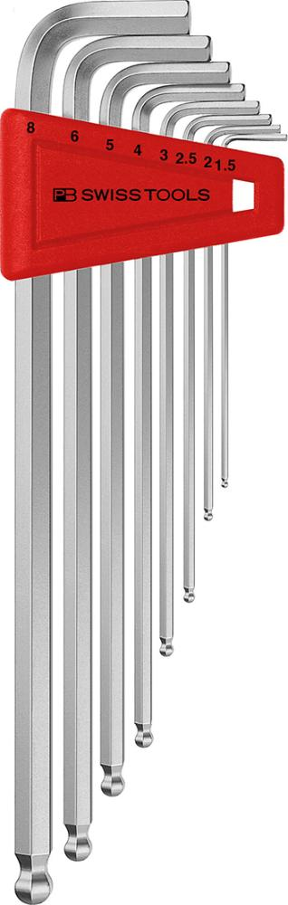 Pb Swiss Tools Pb Swisstools Winkelschraubendreher-Satz Im Kunststoffhalter, 8-Tlg. 1,5-8Mm Lang