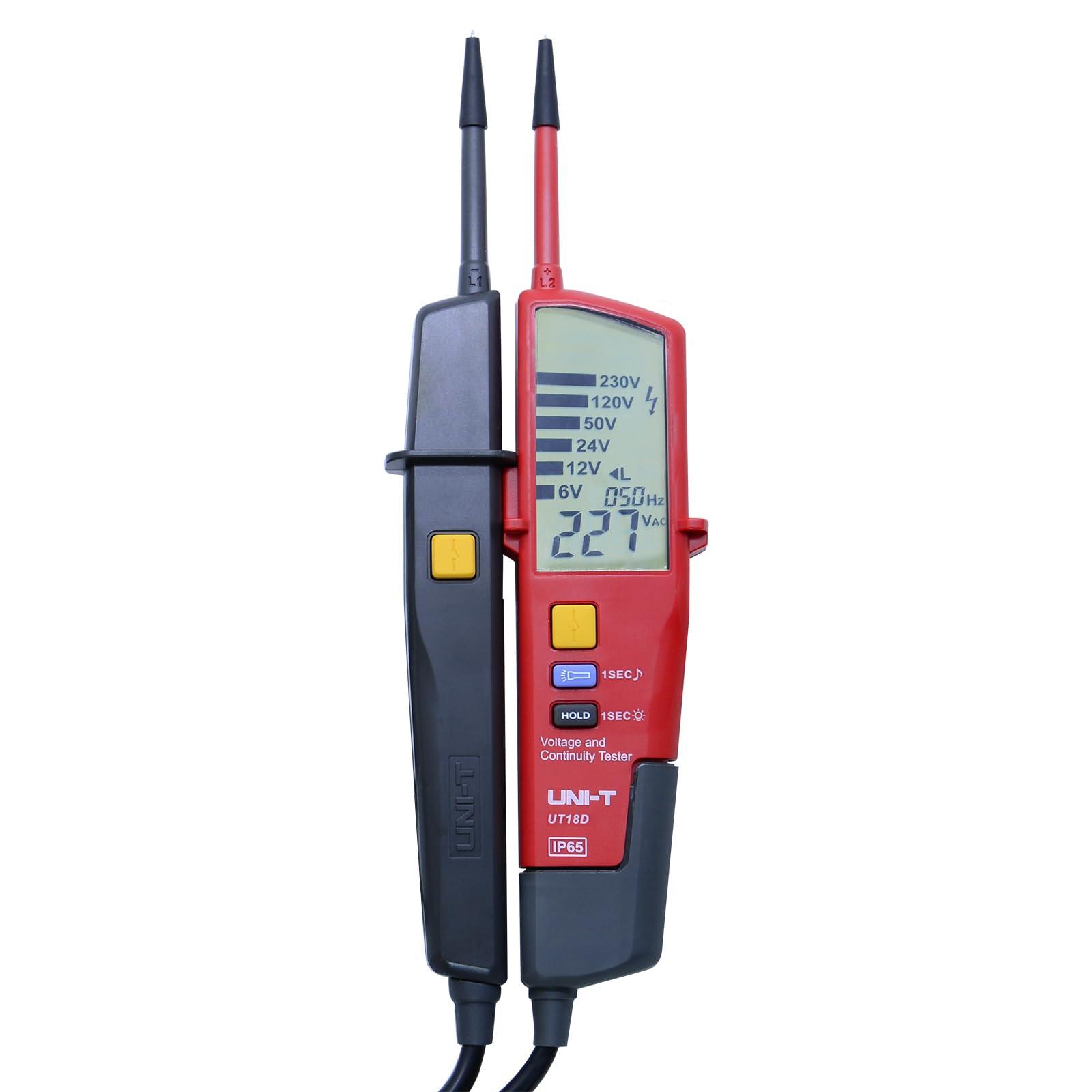 Rot Uni-T Ut18d Spannungsprüfer Cat Iv 600V Ip65 - Bild 6