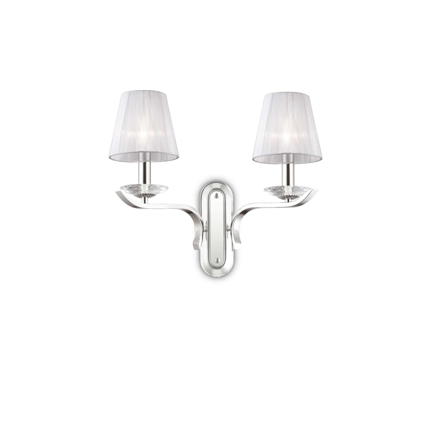 Ideal Lux Weiß Pegaso Ap2, Wandleuchte, - Colore: Bianco