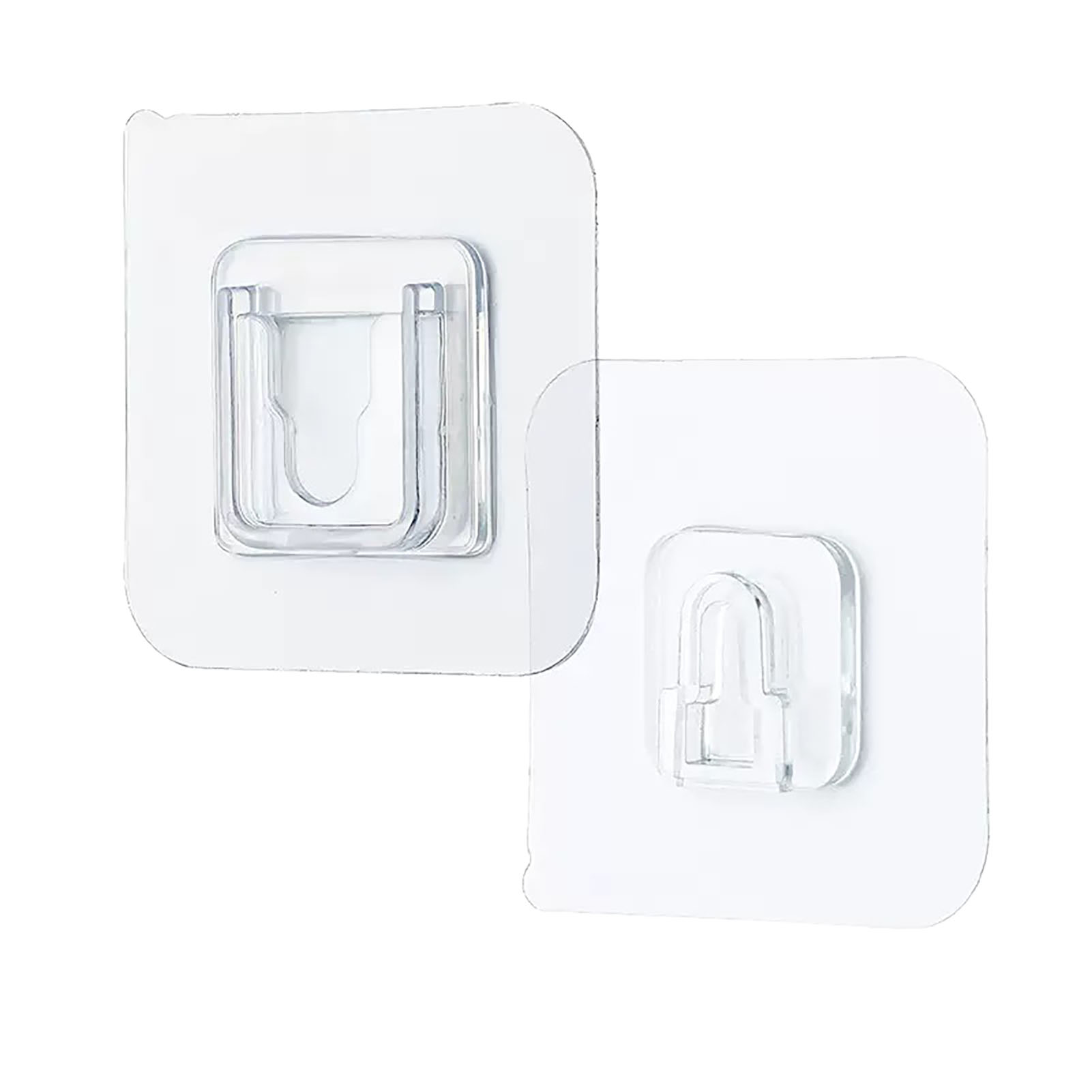 Crochets muraux adhésifs transparents double face, imperméables et sans trace, pour salle de bain et cuisine