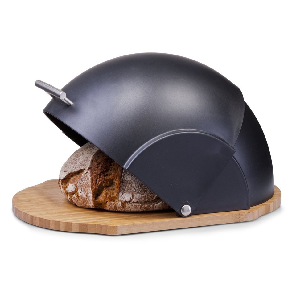 Zeller Present Schwarz Brotkasten – – Ca.26,5X20x37cm - Image 3