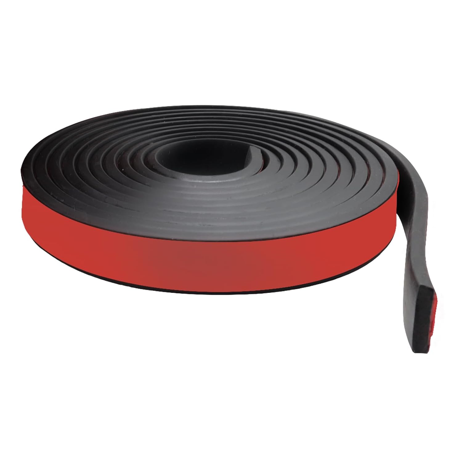 Bande de caoutchouc adhésive noire 20 mm x 5 mm x 3 m, néoprène anti-vibration et antidérapant, protection de sol