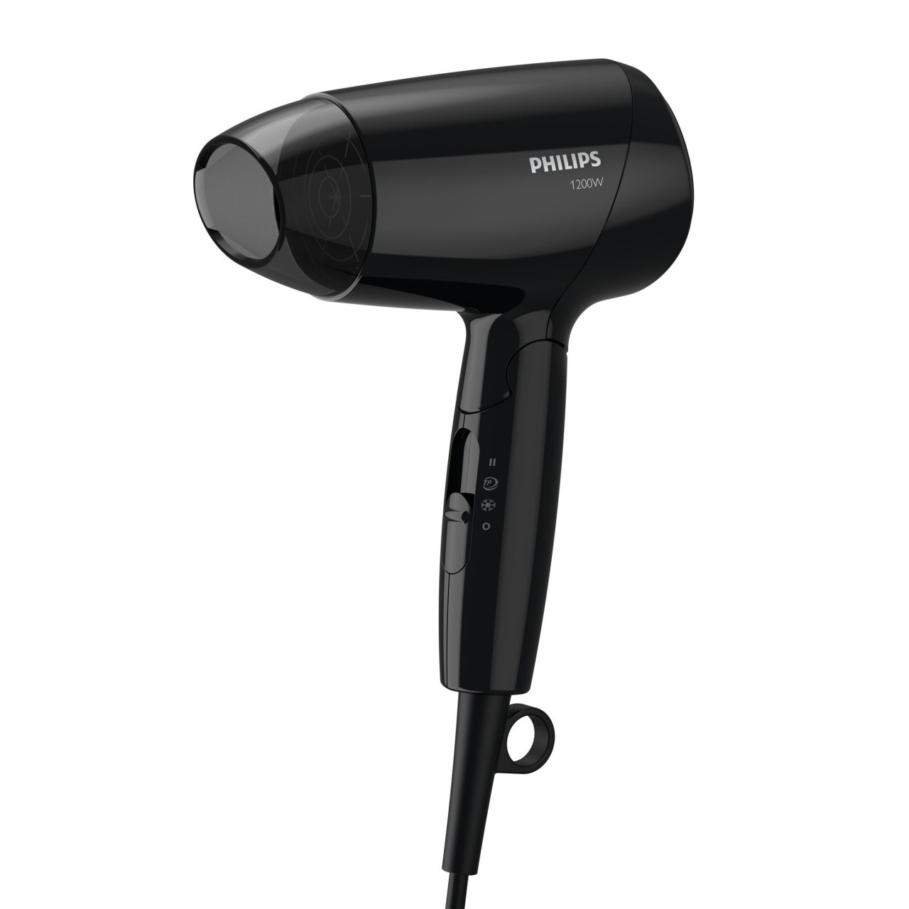 Phillips Essential Travel Care Asciugacapelli Bhc010/10 Compatto, Potenza 1200 W, Nero