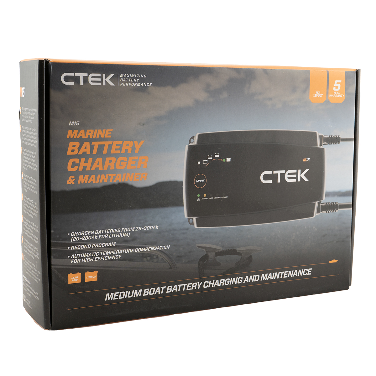 Ctek M15 Eu 40-192 Automatikladegerät 12 V 15 A