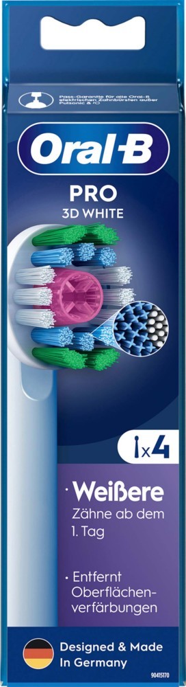 8x Oral-B Pro 3D White 4 Aufsteckbürsten Weißere Zähne ab dem 1. Tag NEU #KT - Bild 6