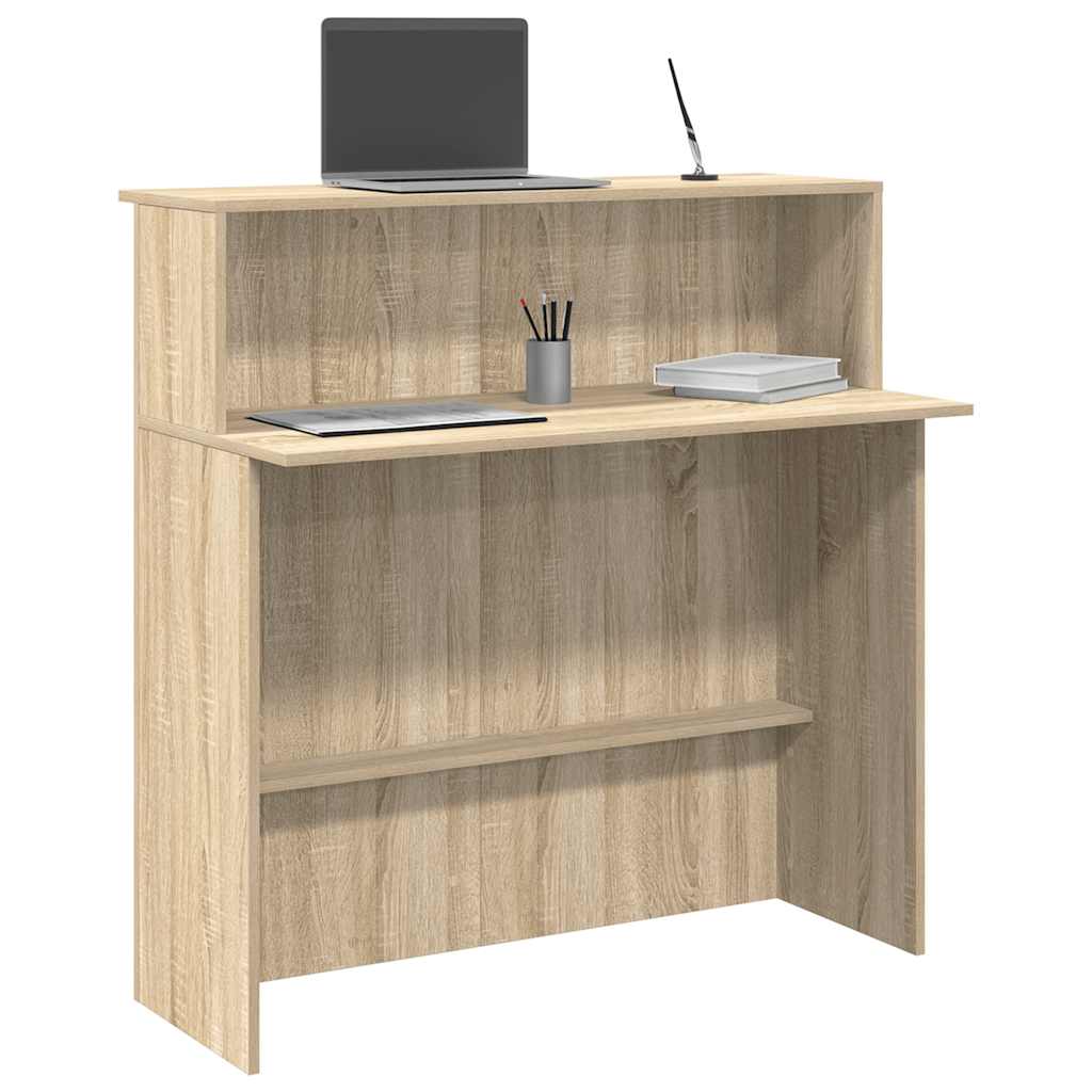 Vidaxl - Bureau Réception Chêne Sonoma 100x50x103,5 Cm Bois D'Ingénierie