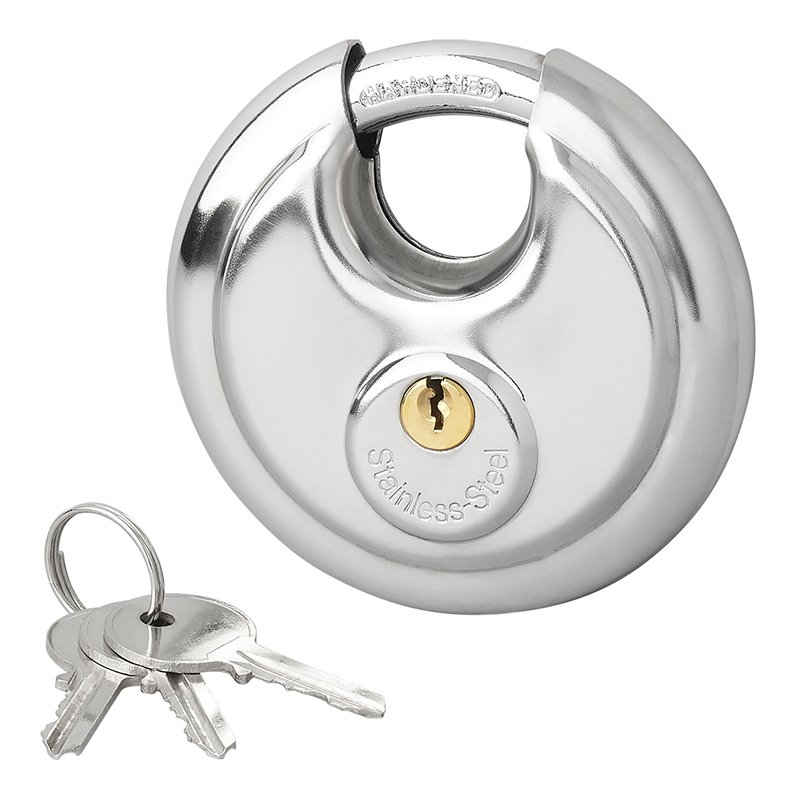 Mobilibrico Vorhängeschloss Rsd-distrib Disc Lock Gehärteter Stahl 3 Schlüssel