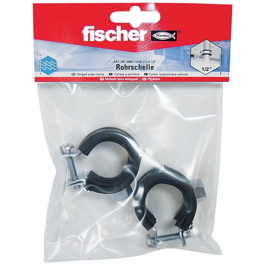 Gelenkrohrschelle Fgrs Plus 1/2' B (2) 10 Stk - Fischer
