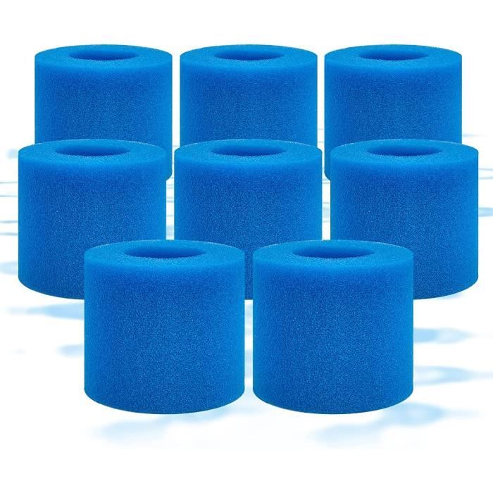 Cartucce In Spugna Per Filtri Per Piscine - Unità Filtrante - Tipo Vi - Ecocompatibili - Resistenti - Confezione Da 8